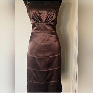 London Times Chocolate Brown Formal Dress